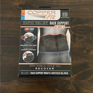 Copper Fit Rapid Relief Back Support Hot/Cold Therapy
